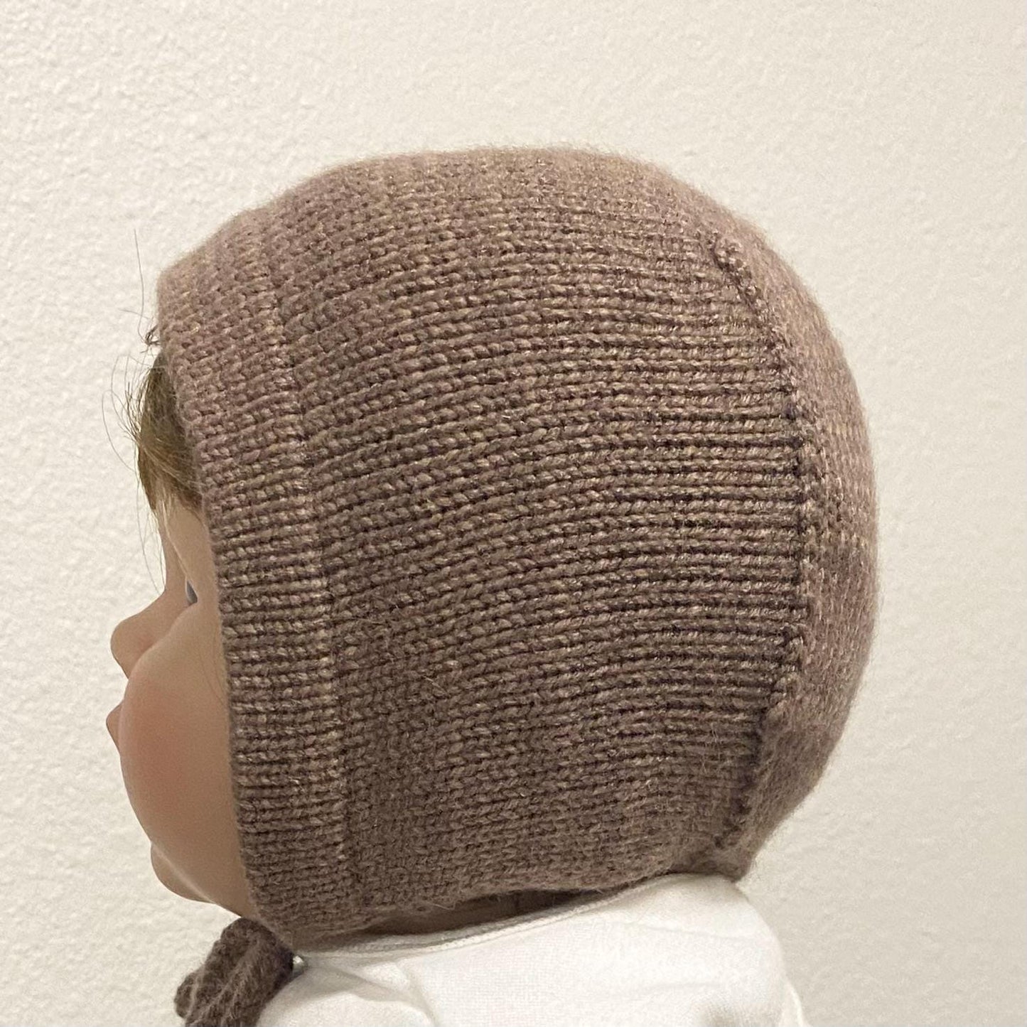 Cashmere Knit Baby Bonnet: Soft, Cozy, Handmade in USA (0-3 Months)