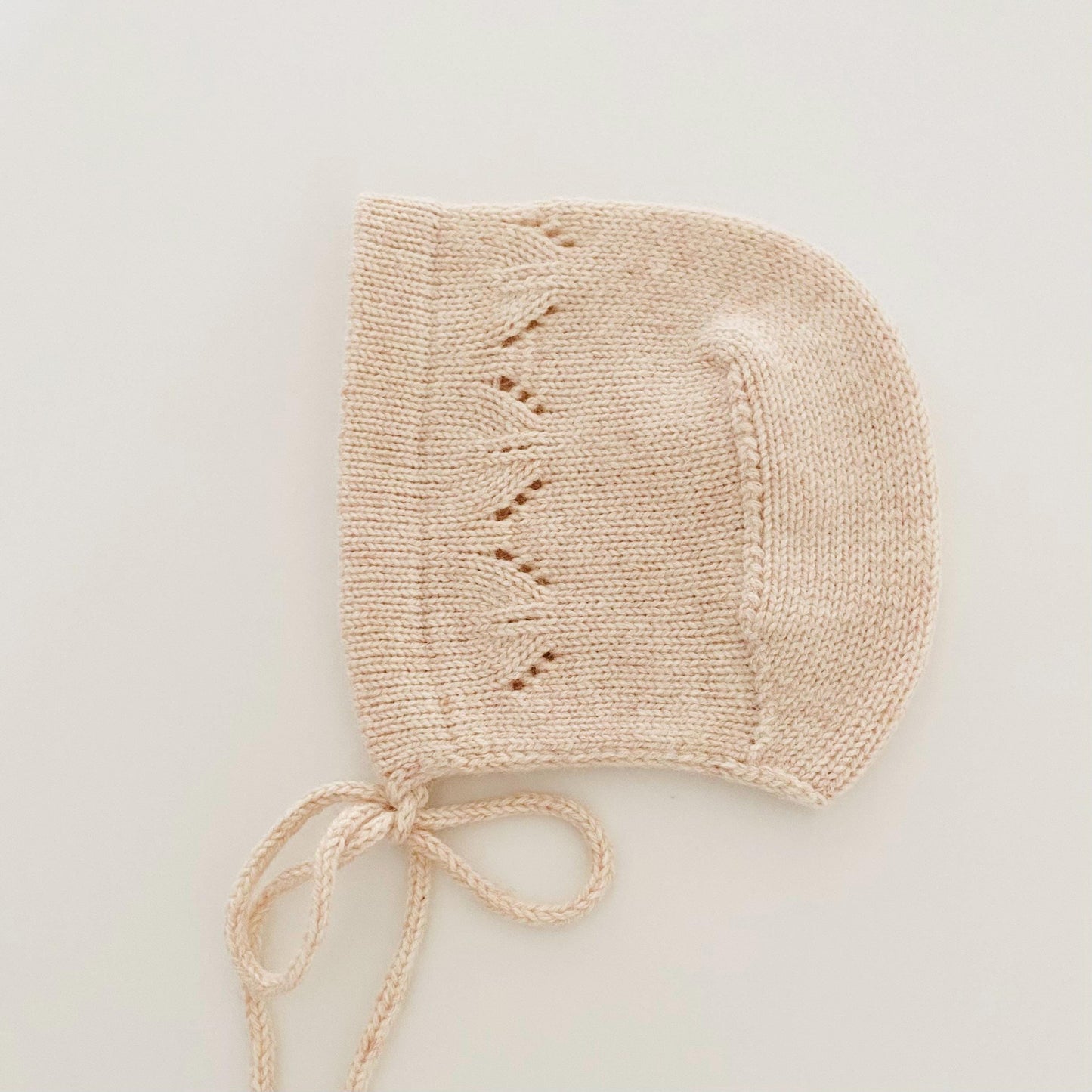 Cashmere Knit Baby Bonnet: Soft & Warm, Handmade in USA