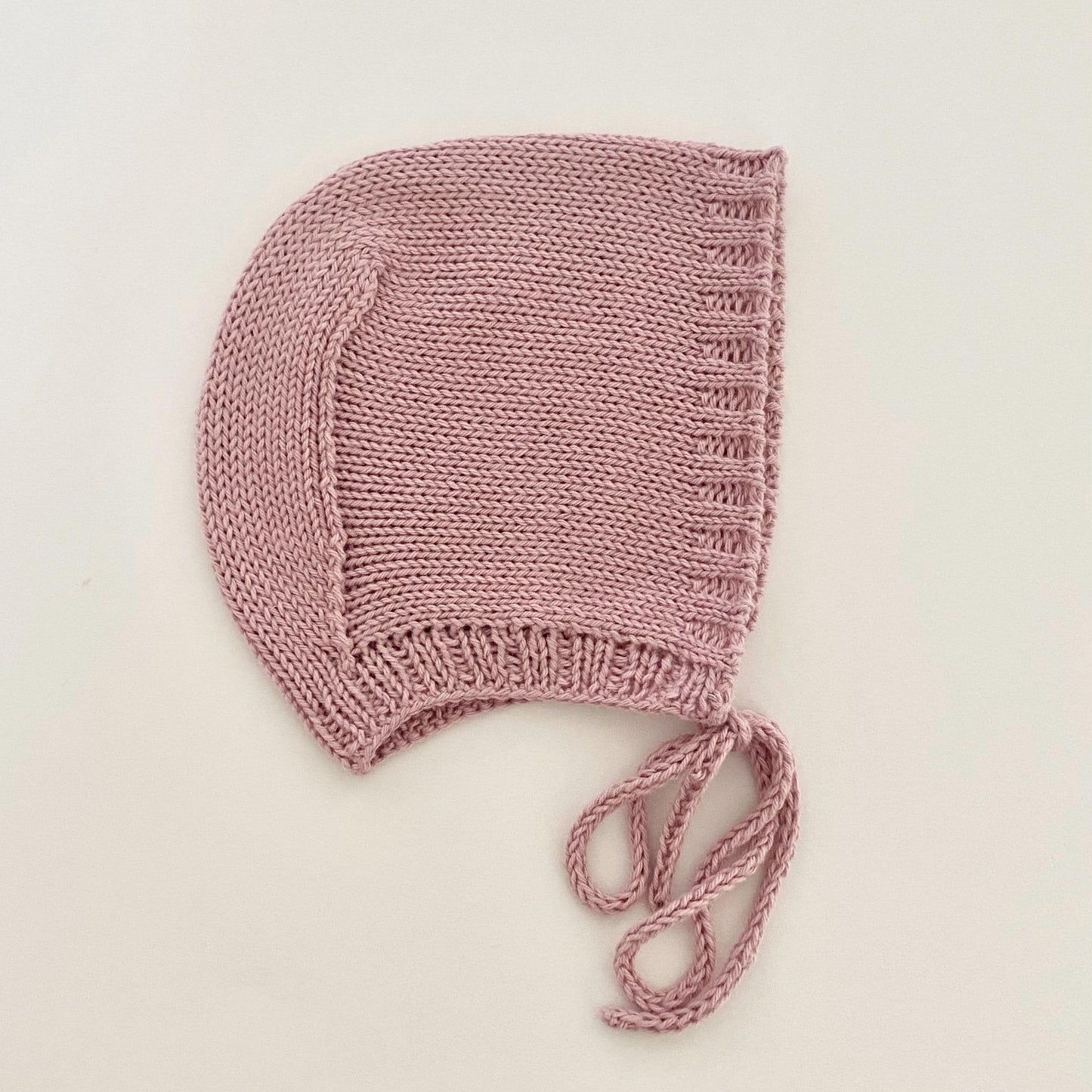 Hand Knit Cotton Baby Bonnet: Breathable Seamless Toddler Hat