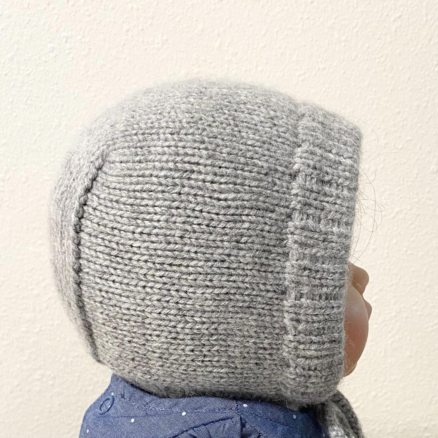 Cashmere Knit Baby Bonnet: Soft & Warm, Handmade in USA