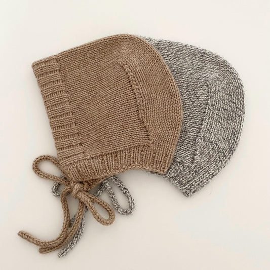 Cashmere Knit Baby Bonnet: Soft & Warm, Handmade in USA