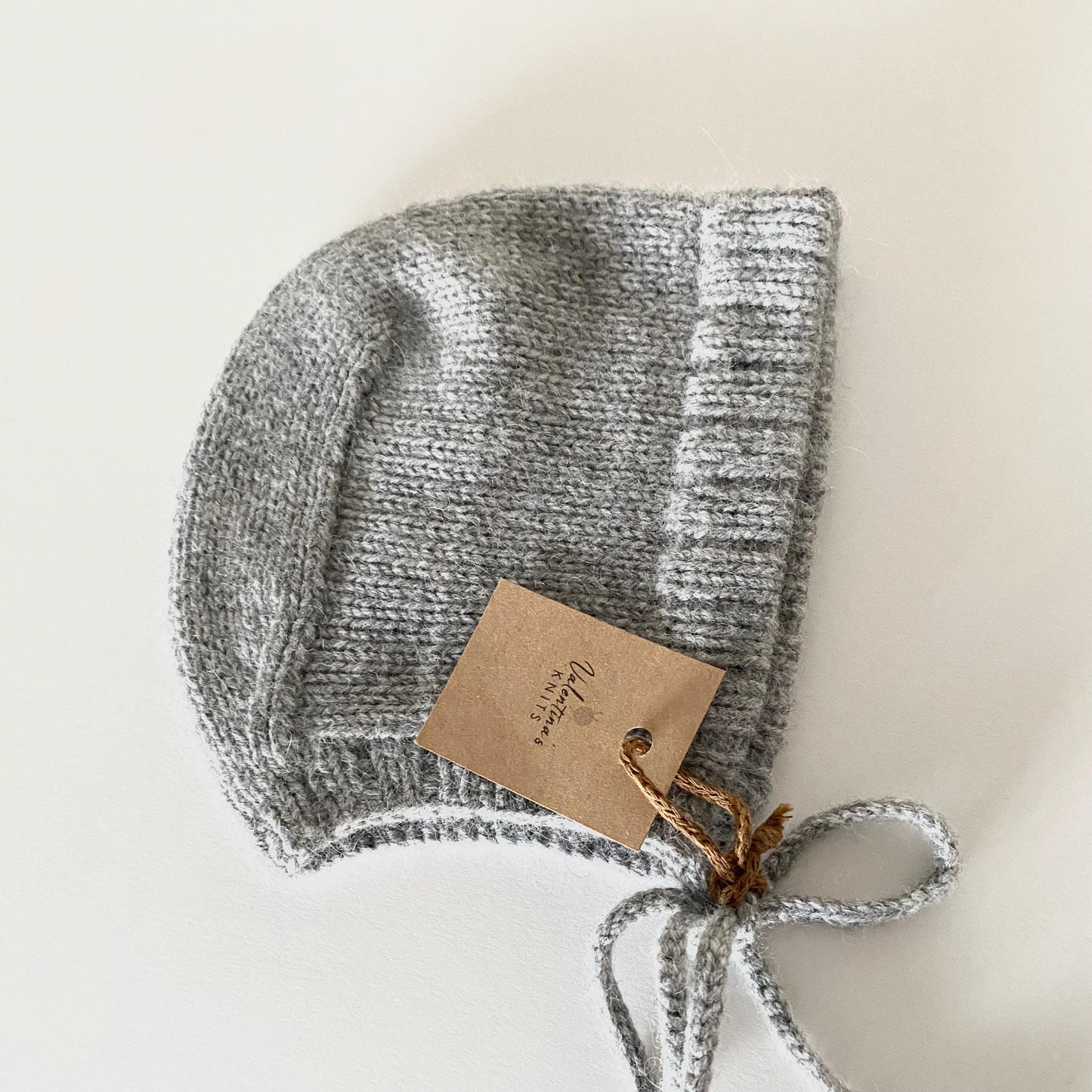 Cashmere Knit Baby Bonnet: Soft & Warm, Handmade in USA