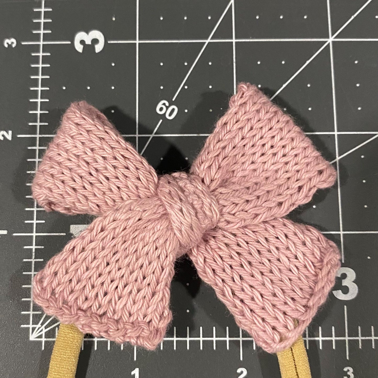 Knitted Baby Bow Headband: Soft Cotton Head Accessory