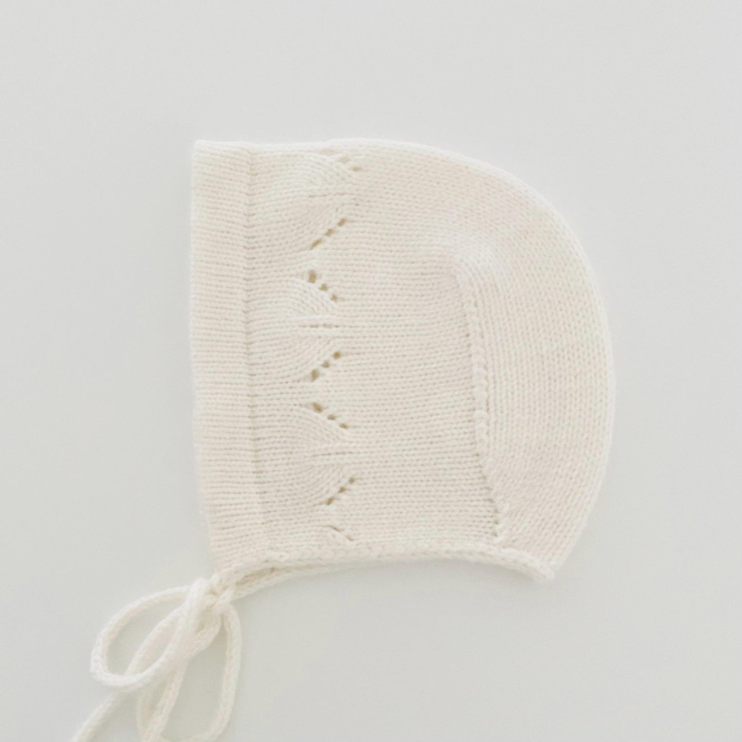 Cashmere Knit Baby Bonnet: Soft & Warm, Handmade in USA