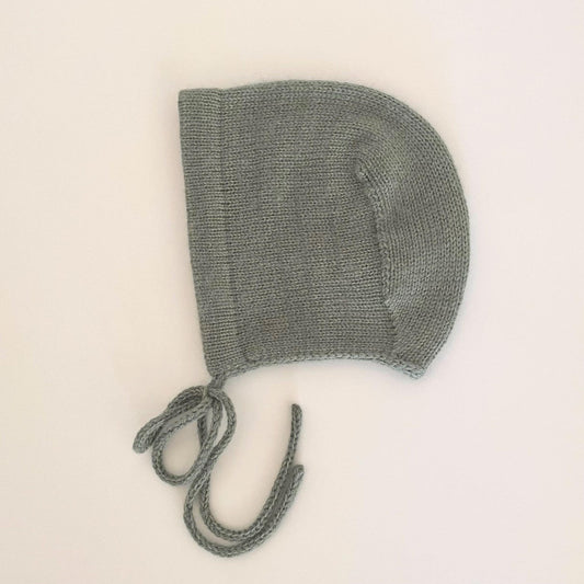 Cashmere Knit Baby Bonnet: Soft, Cozy, Handmade in USA (0-3 Months)