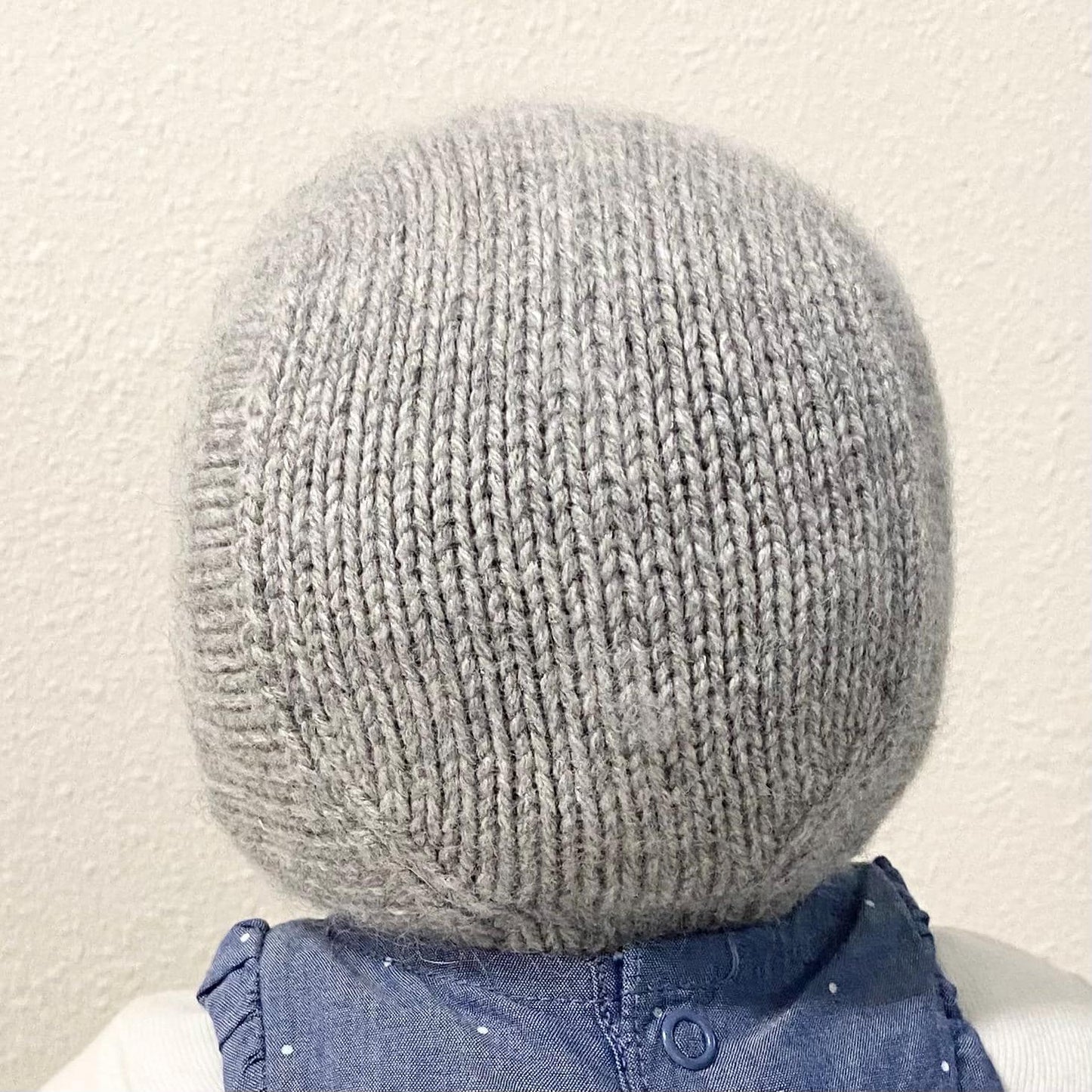 Cashmere Knit Baby Bonnet: Soft & Warm, Handmade in USA