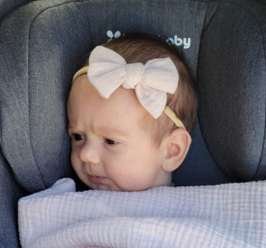 Baby Bow / Headband/Toddler Bow/ Head Accessory/ Made in USA.